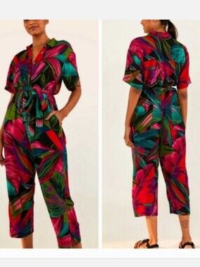 Farm Rio Leaves Jumpsuit